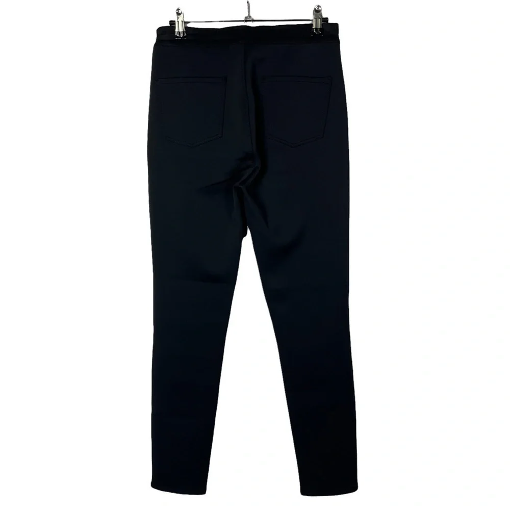 J‎ Brand Black Alana Zip Pocket Mixed Media Skinny Jeans 27